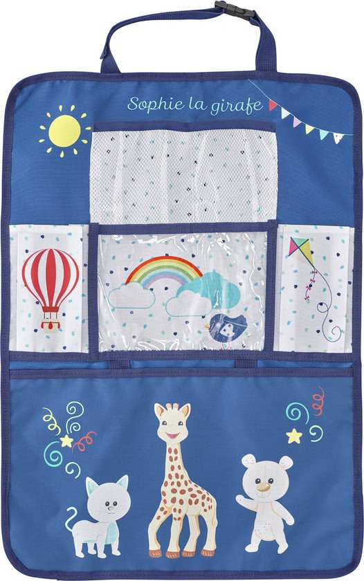 Sophie de giraf Autostoelorganizer - Blauw