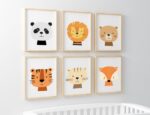 Happy Walls Posters - Set van 6 Dieren