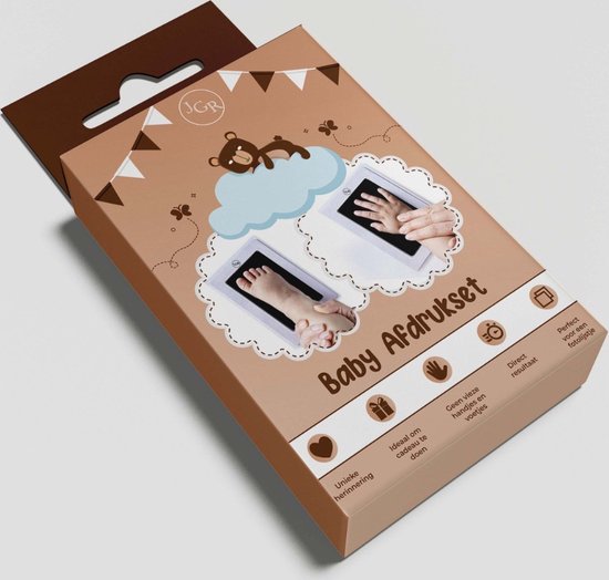 Baby hand- en voetafdruk - Inktafdruk