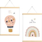 Happy Walls Posters Canvas - Regenboog & Ballon