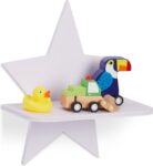 Relaxdays Wandplank - Ster - Wit