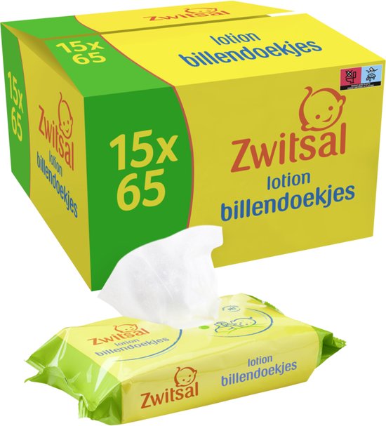Zwitsal - Billendoekjes Lotion - 975 babydoekjes