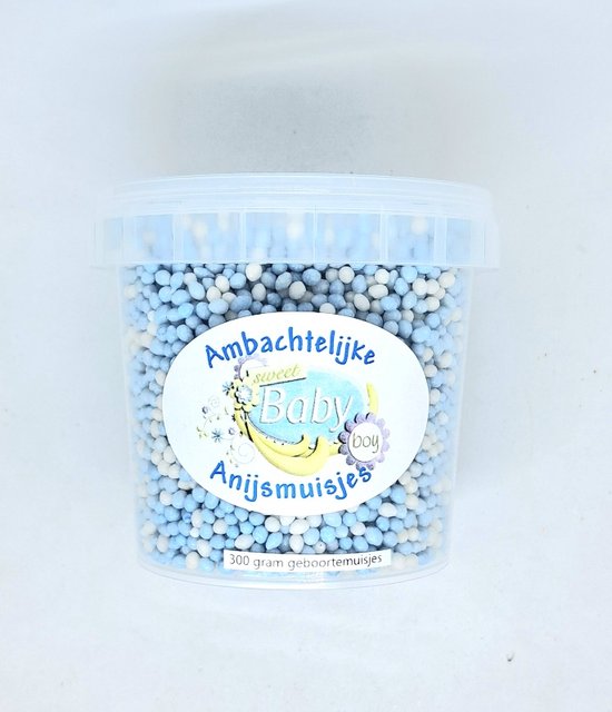 Ambachtelijke anijsmuisjes - Blauw - 325g