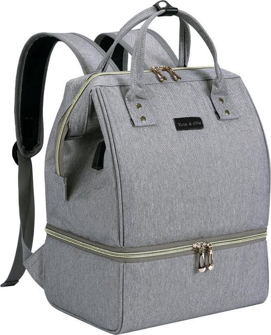 Rose & Ollie Grote Kolftas/Rugtas - Grijs