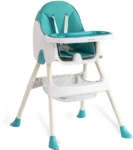 K Ikido Baby Inklapbare Eetstoel - 3 in 1 - Blauw