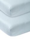 Meyco Hoeslaken Ledikant - 2 stuks - 60 x 120 cm - Light Blue