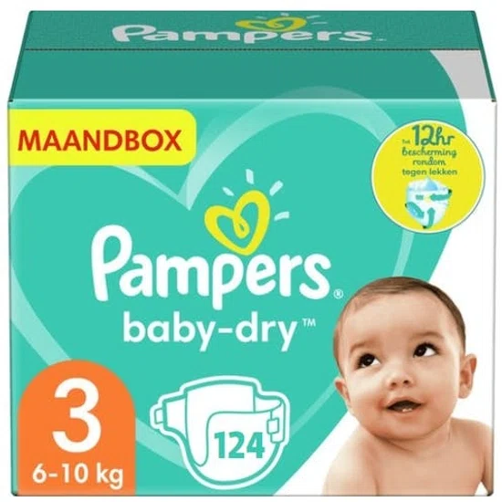 Pampers - Baby Dry - Maat 3 - 124 luiers