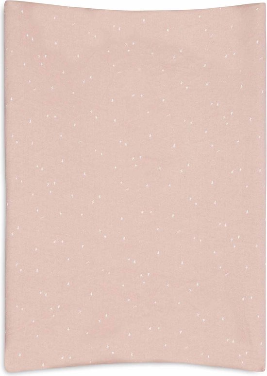 Jollein - Aankleedkussenhoes Jersey - 50 x 70 cm -Twinkling Wild Rose