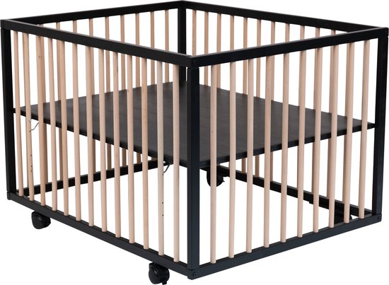 Born Lucky Babybox Jolly - Met Wieltjes - Zwart/ Naturel