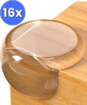 Hoekbeschermers - Transparant - Rond - 16 stuks