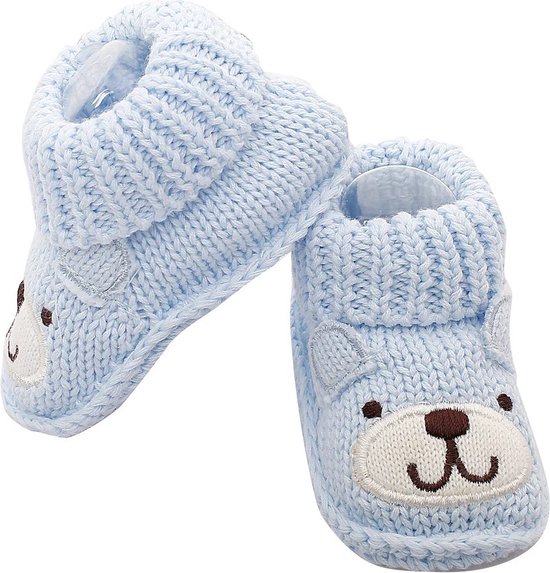 Babyslofjes Newborn - Blauw - 0-3 maanden