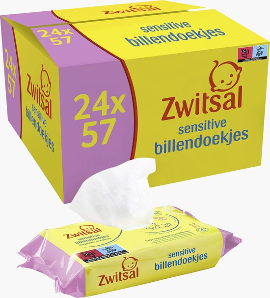 Zwitsal Sensitive Billendoekjes - 1368 stuks