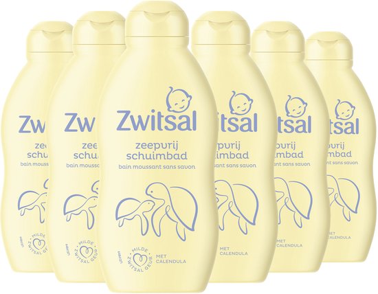 Zwitsal Baby Zeepvrij Schuimbad - 6 x 200 ml